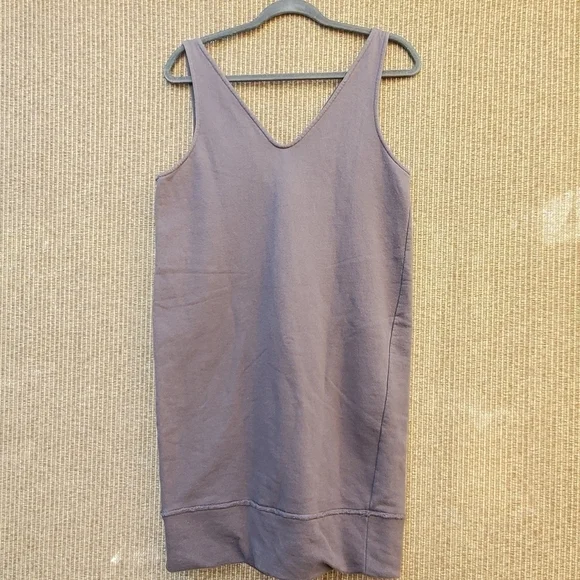 Zara Trafaluc V-Neck Sweatshirt Dress - Picture 2 of 7